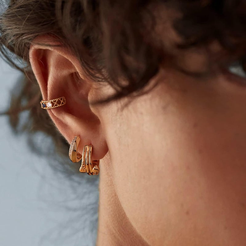MYEARS Women Ear Cuff Earring Gold Non Pierced Ear Cartilage Clip on Wrap Hoop 14K Gold Filled Tiny Boho Beach Simple Minimalist Delicate Handmade Hypoallergenic Jewelry Gift-Sold as Single/Pair - Image 3